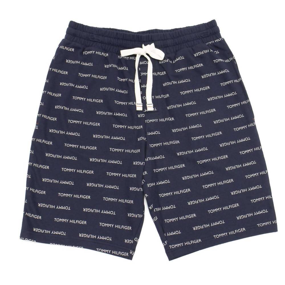 NEW TOMMY HILFIGER men's modern essentials french terry shorts in dark navy